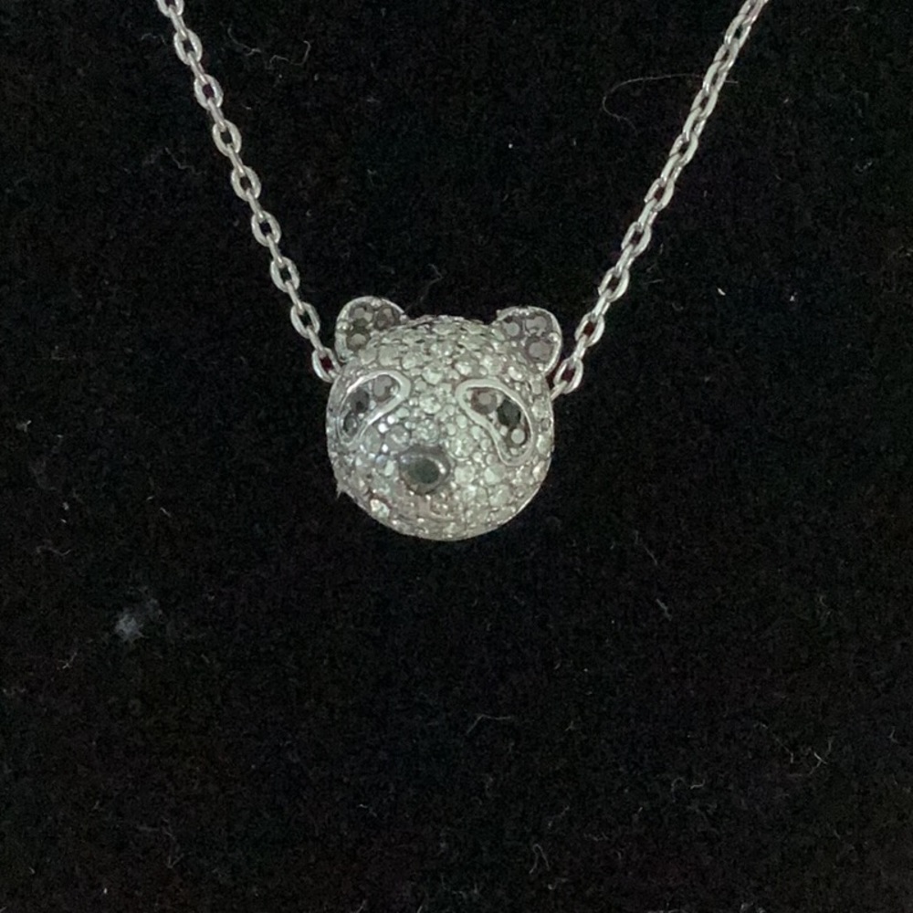 Panda necklace adjustable 16”-18”